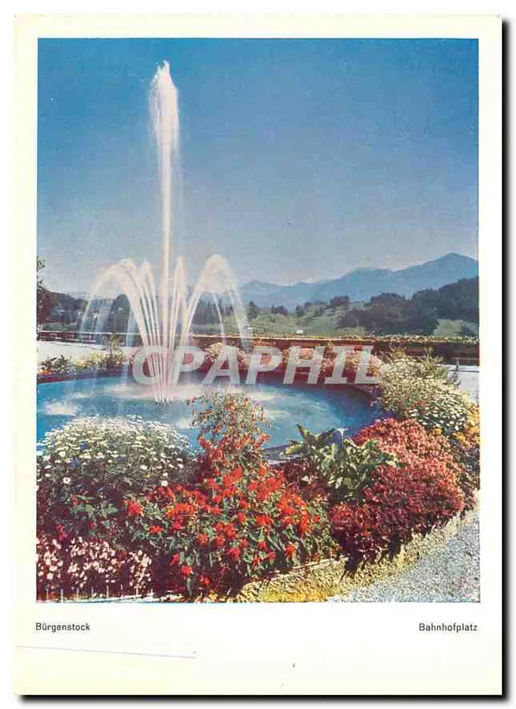 Bürgenstock — Fontaine au Bahnhofplatz — wydawca nieznany - Awers