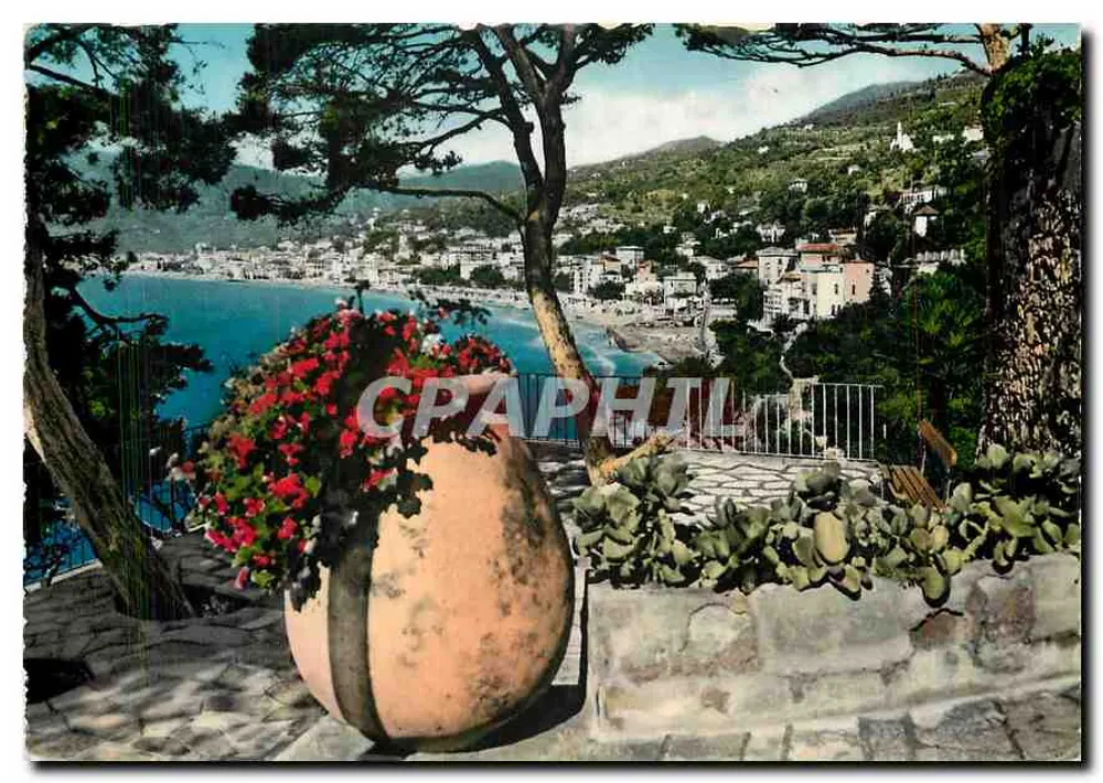 Riviera dei Fiori - Allassio — Panorama von der Corsara — Verlag R. C. - Imperia - Vorderseite
