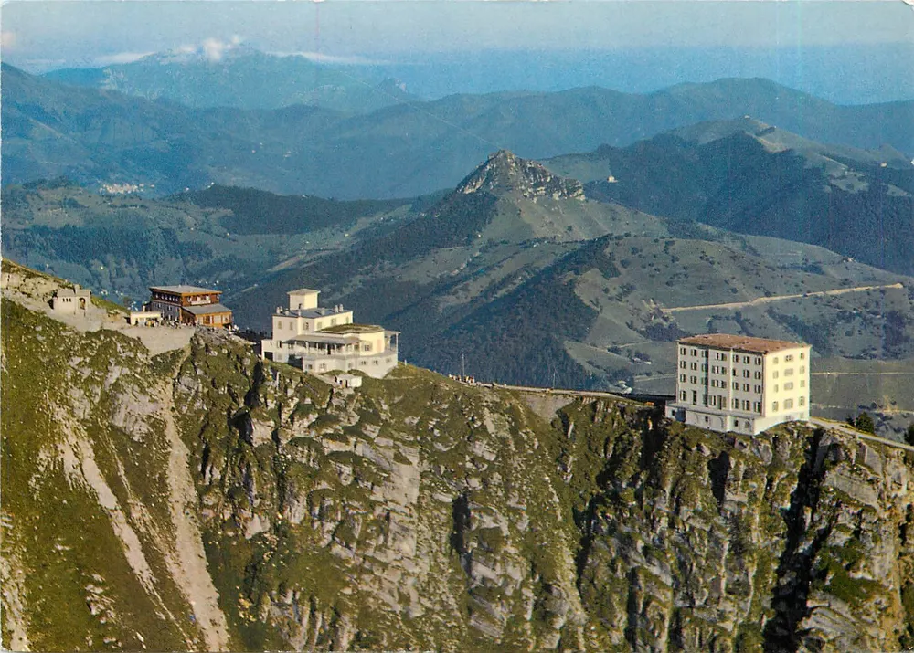 Monte Generoso — Wierzchołek 1704 m — Verdad O. Würzch, Auno - Awers