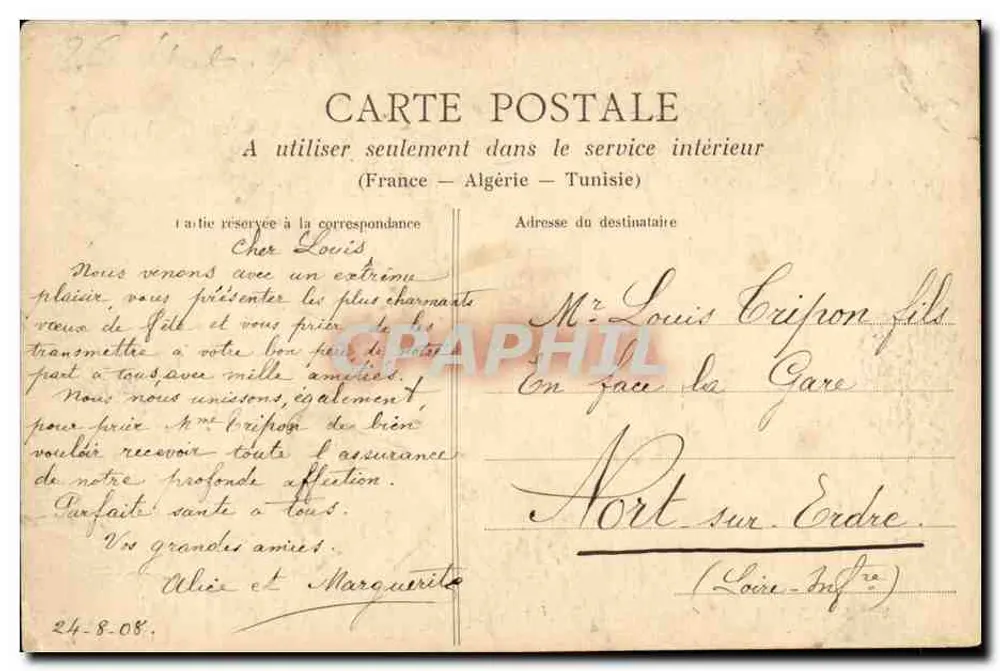 Saint-Nazaire — Geschäftsstellen der Compagnie Générale Transatlantique — Verlag Pantes, Nr. L-I 660 - Rückseite