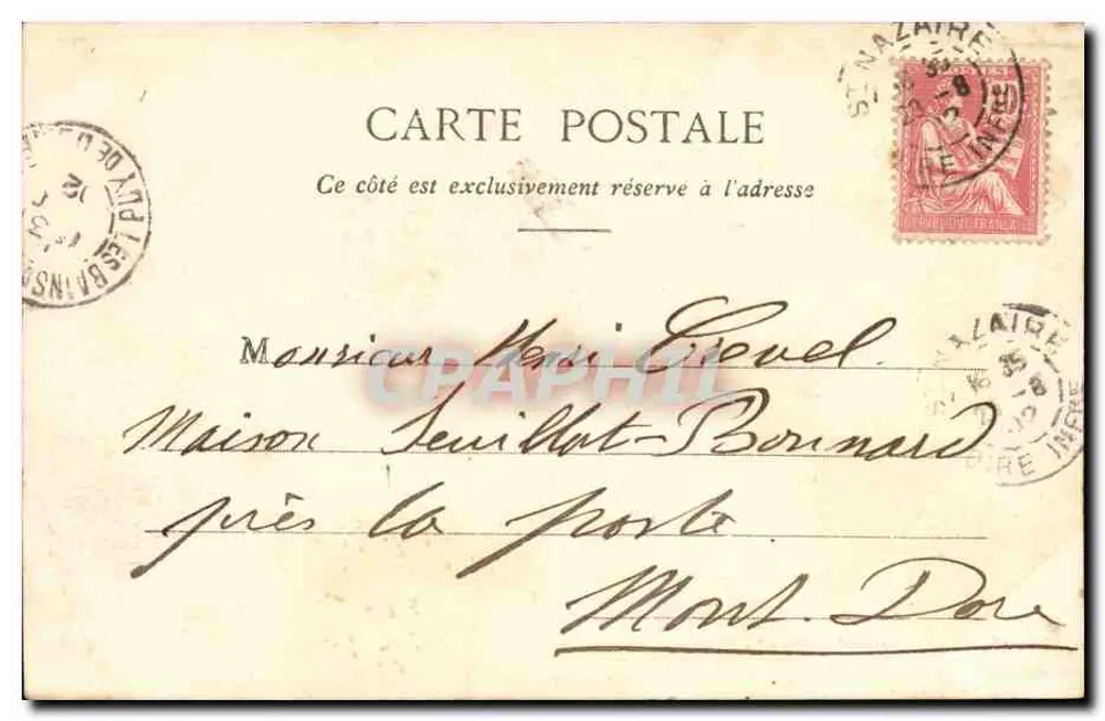 St-Nazaire — Le Transatlantique « La Navarre » — Collection G.I.D. de Nantes, n° 115 - Verso