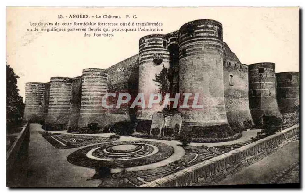 Angers - O Castelo — P.C. — n°45 - Frente