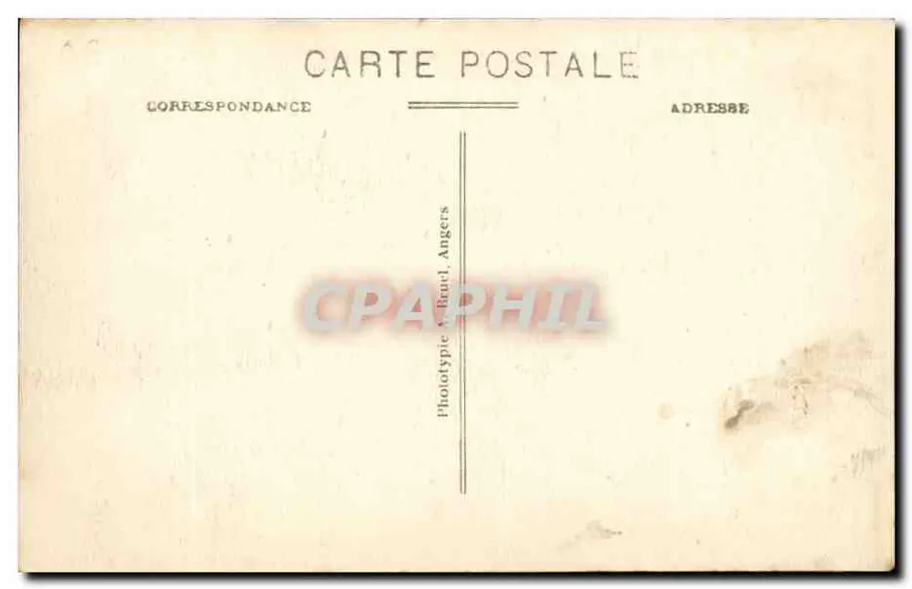 Angers — Entrada do Castelo — A. B. — Fototipia A. B. - Verso
