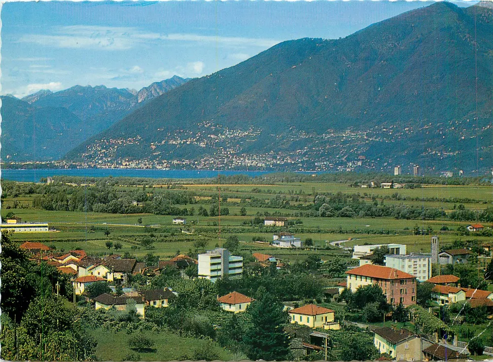 Widok Magadino — Jezioro Lugano — Wydawnictwo Engelbertz, nr 7006 - Awers