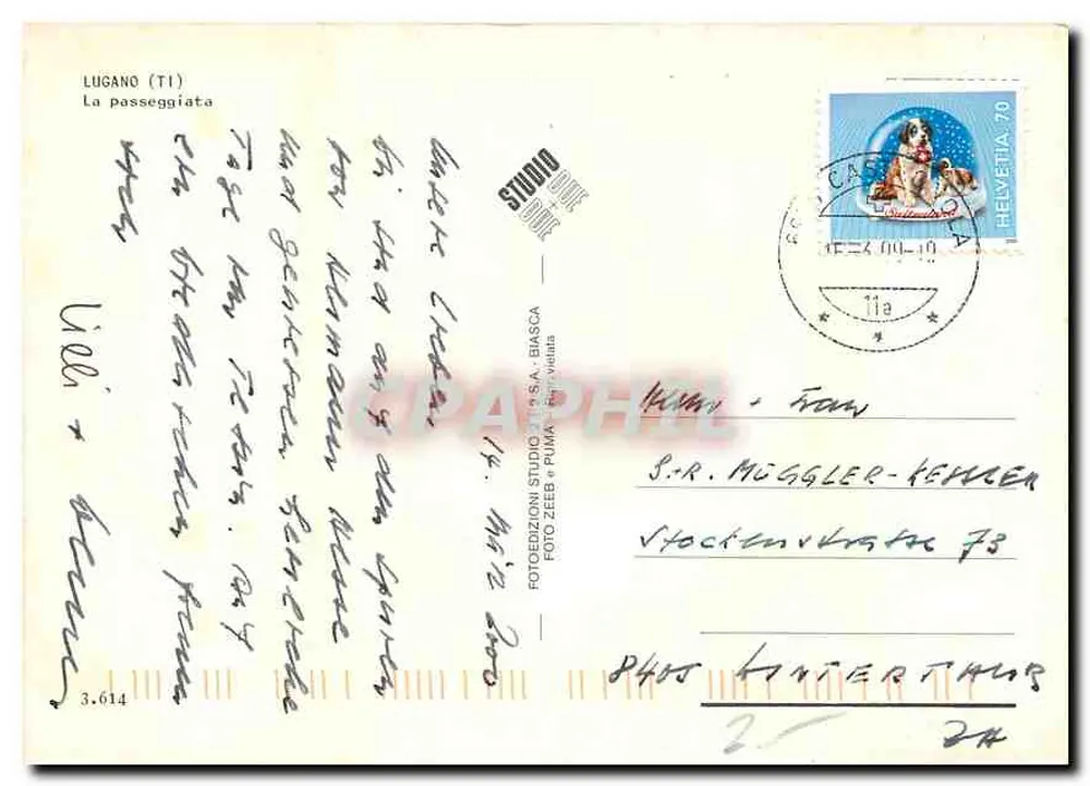 Jezioro Leman — Widok panoramiczny — Studio Zeeb & Puma, n°3.614 - Rewers