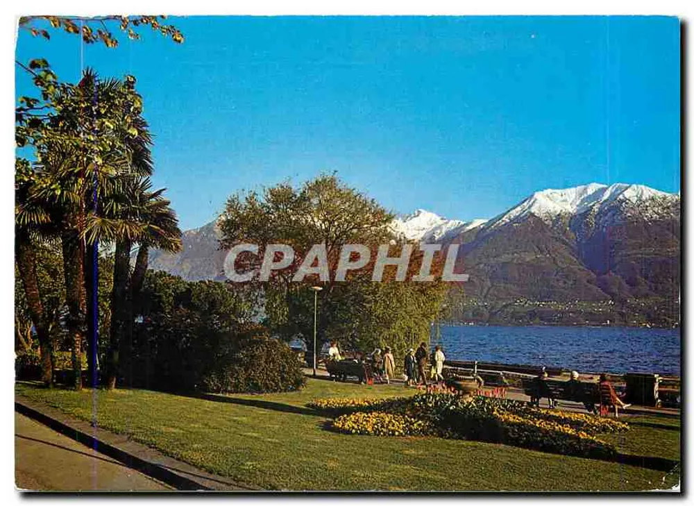 Locarno — ogrody nad jeziorem — Wydawca S.A. Szwajcarska n°2108 - Awers