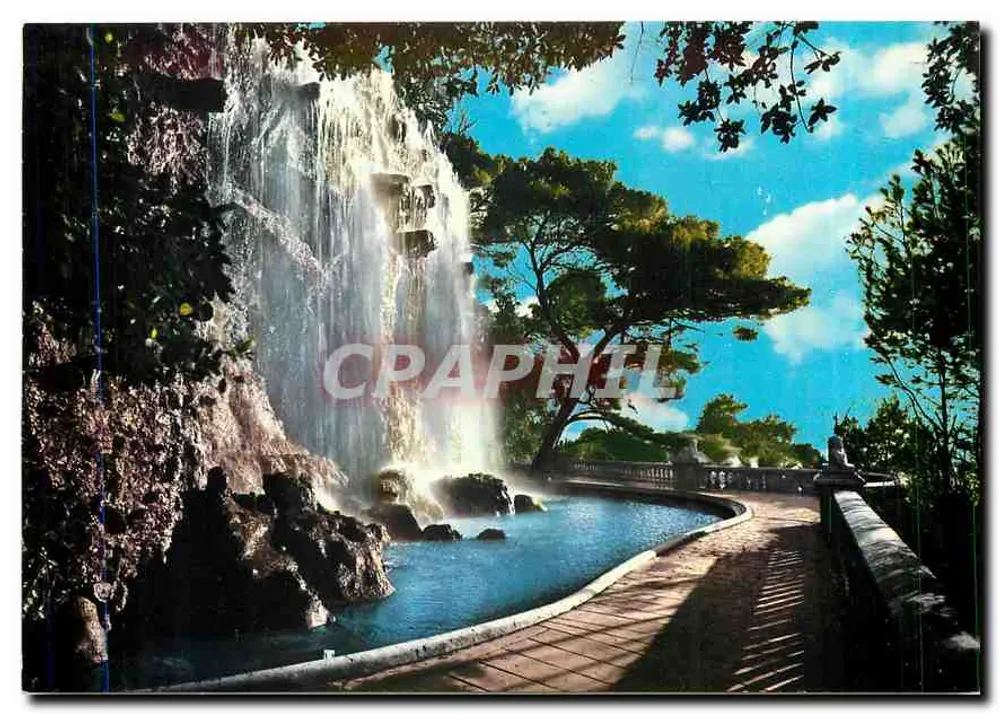 Côte d'Azur — A Cascata do Castelo — Edições S.E.P.T. - Nice - Frente