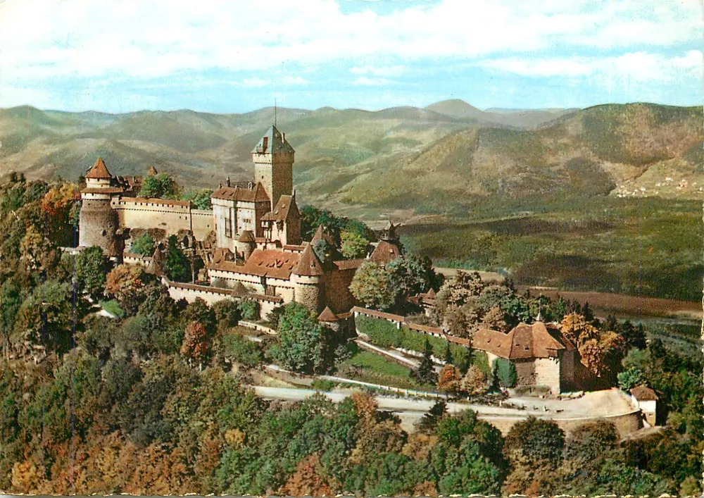 Castelo do Haut-Koenigsbourg — Alsace — editor não identificado, número de série não visível - Frente