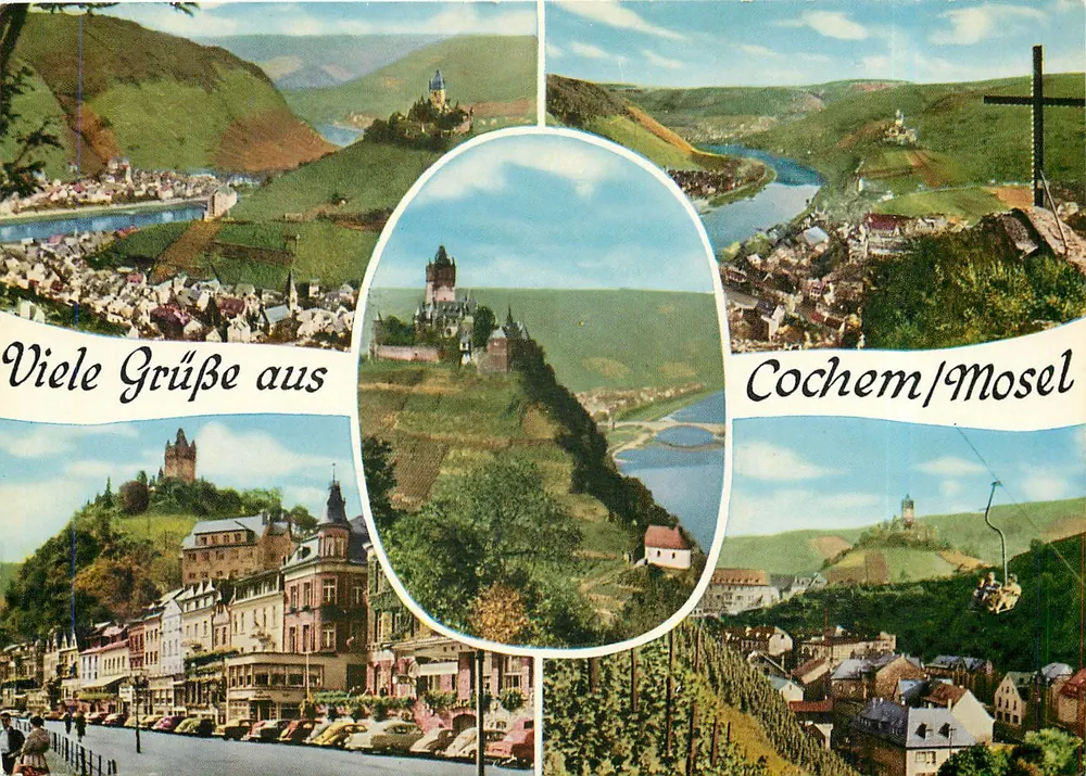 Cochem/Mosel — Wiele Grüße aus — wydawca Cornely, nr 7140 - Awers