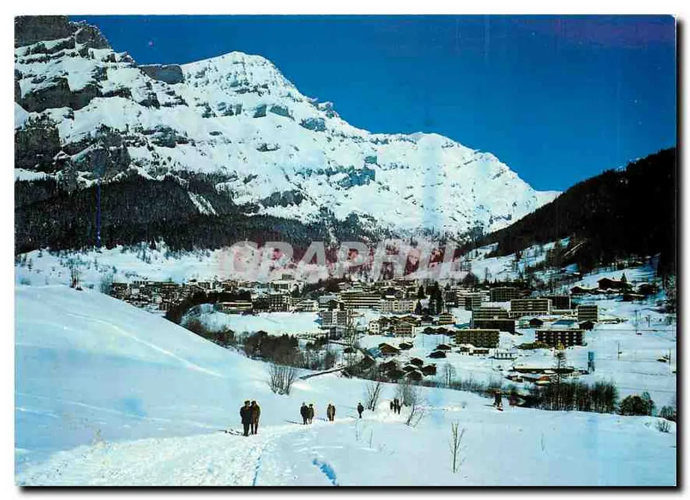 Leukerbad — Station thermale/Sports d'hiver — Photo Klopfenstein, Adelboden - Recto