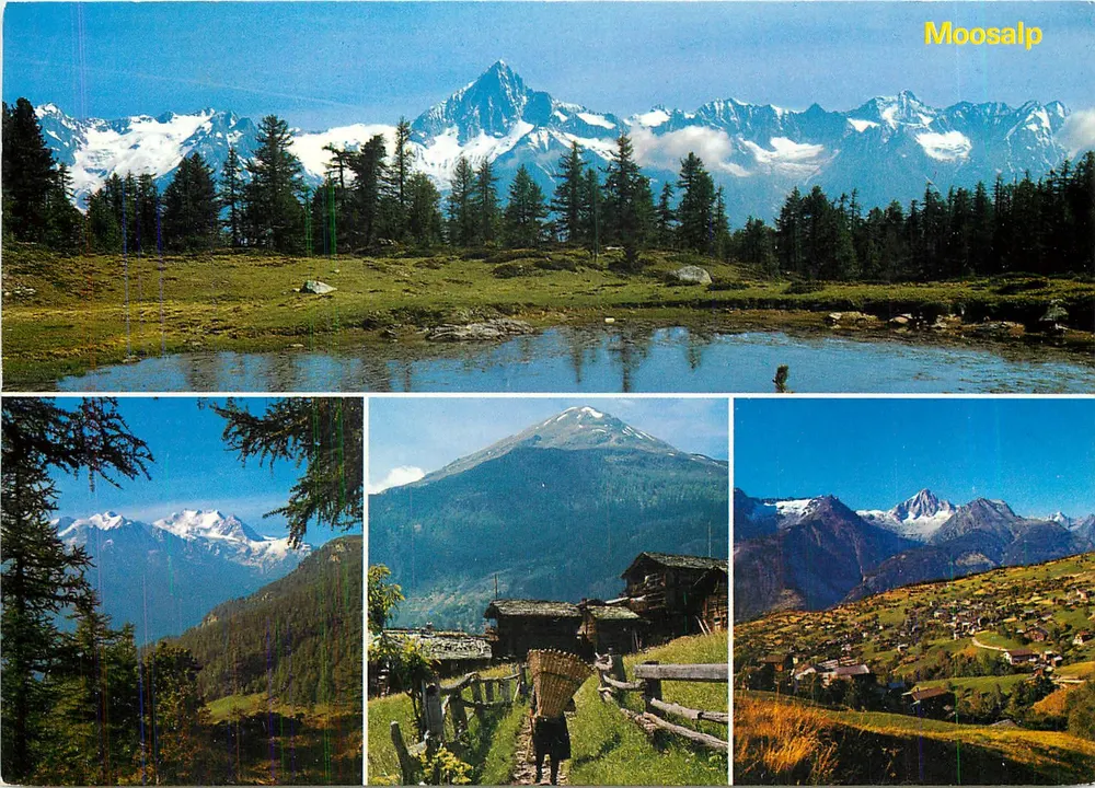 Moosalp — vue panoramique et paysages alpins — Photo Klopfenstein - Recto