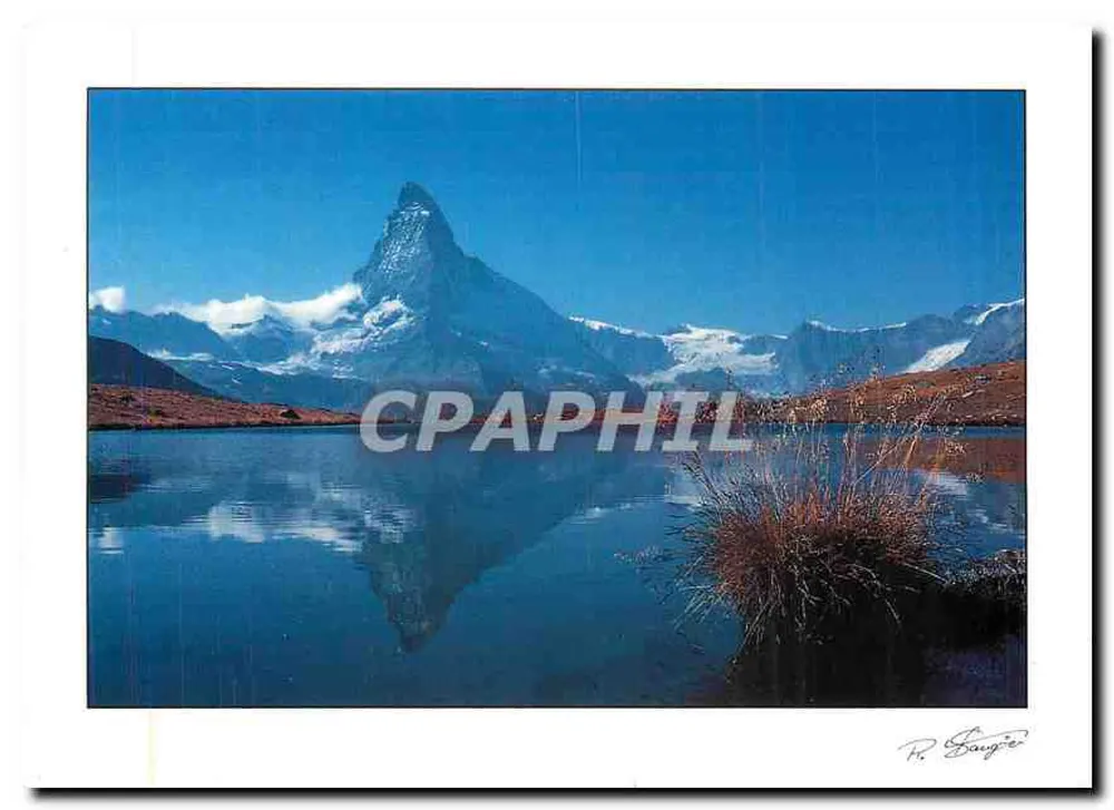 Matterhorn – Lago Stellisee — editor Stangl + Verlag Flüelen, n° 3081 - Frente