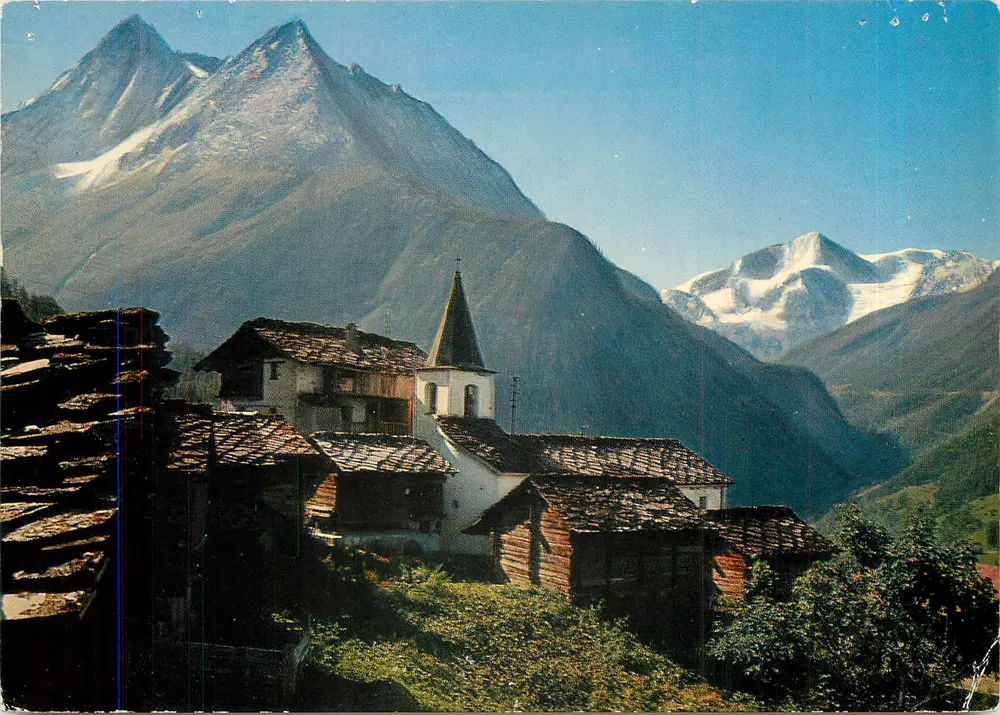 La Sage auf Évolène — Im Hintergrund, der Pigne d'Arolla — Edition Martigny - Vorderseite