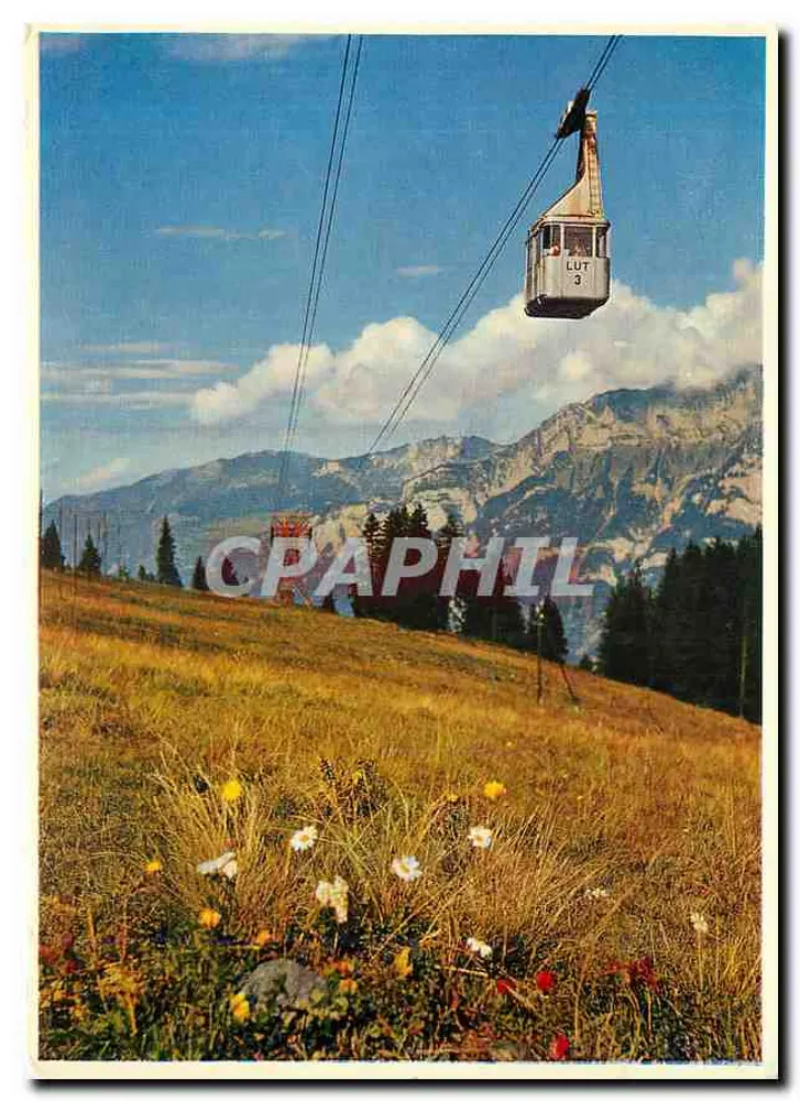 Cable car LUT 3 — Unterterzen-Tannenbodenalp — Publisher Sarganserland AG, n° 354 - Front