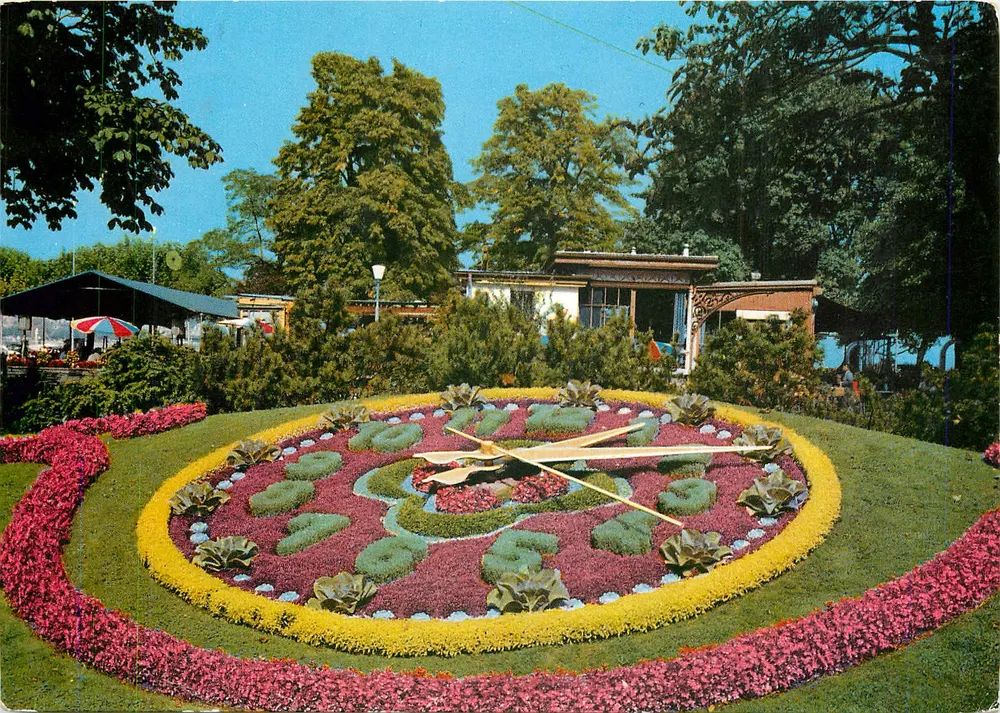 Horloge Fleurie de Genève — La Potinière — KODACOLOR - Recto