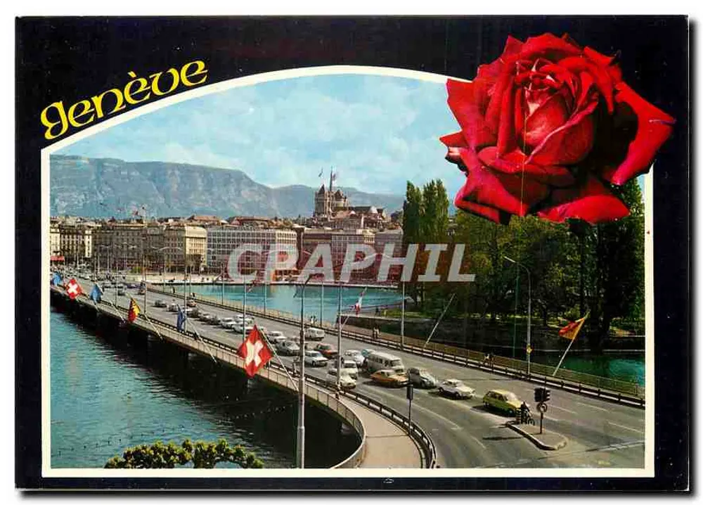Genève — Brug van de Mont-Blanc — Uitgave Helio, n° GE 44 64 - Voorkant