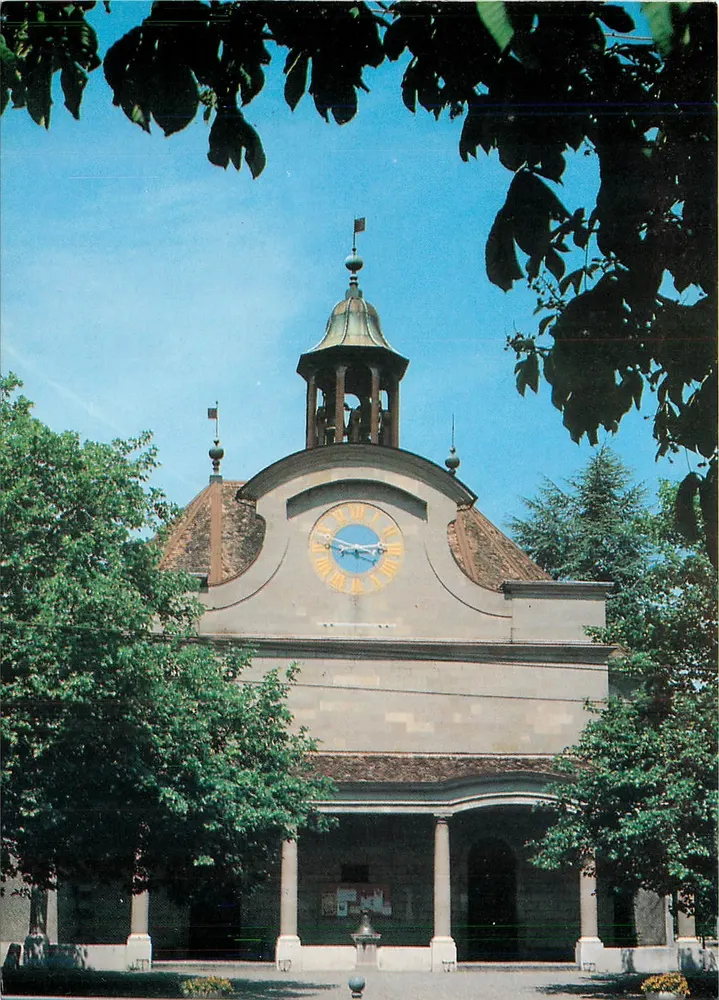 Genebra, templo de Chêne-Bougeries — Foto: Pierre-Charles George — Sociedade de Arte Público - Frente