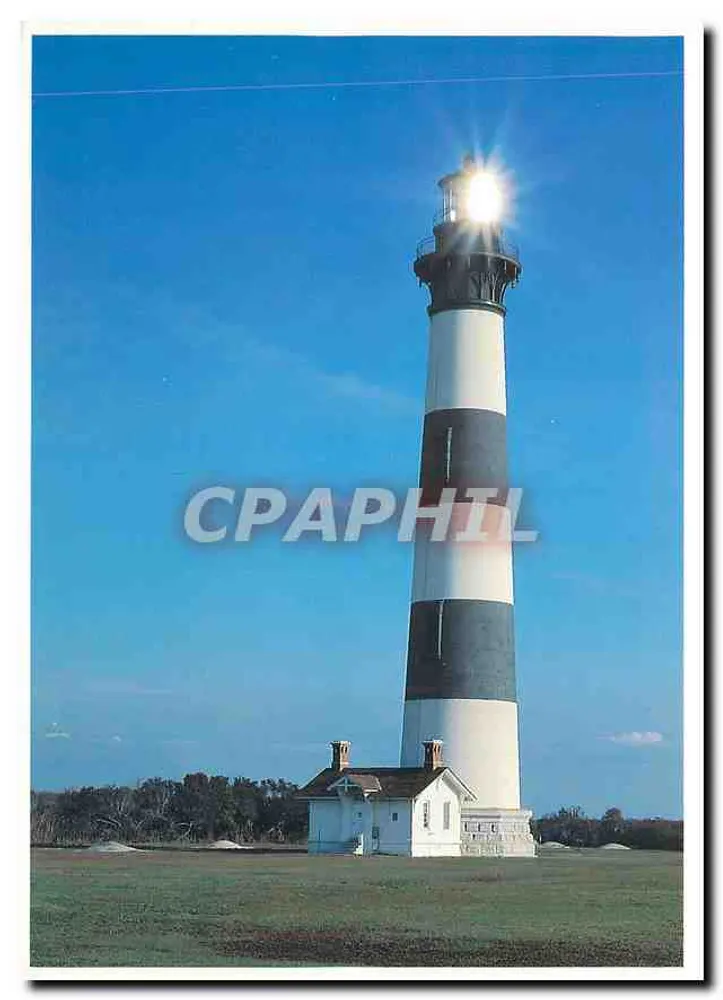 Bodie Island Leuchtturm — Cape Hatteras National Seashore, North Carolina — Gedruckt von Consolidated/Drake Press - Vorderseite