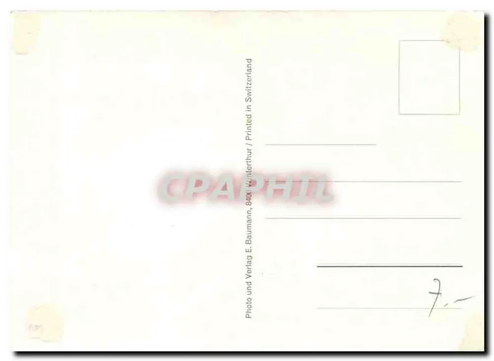 Airbus-Flugzeug — Luftfahrtpräsentation — E. Baumann, Wintertthur - Rückseite