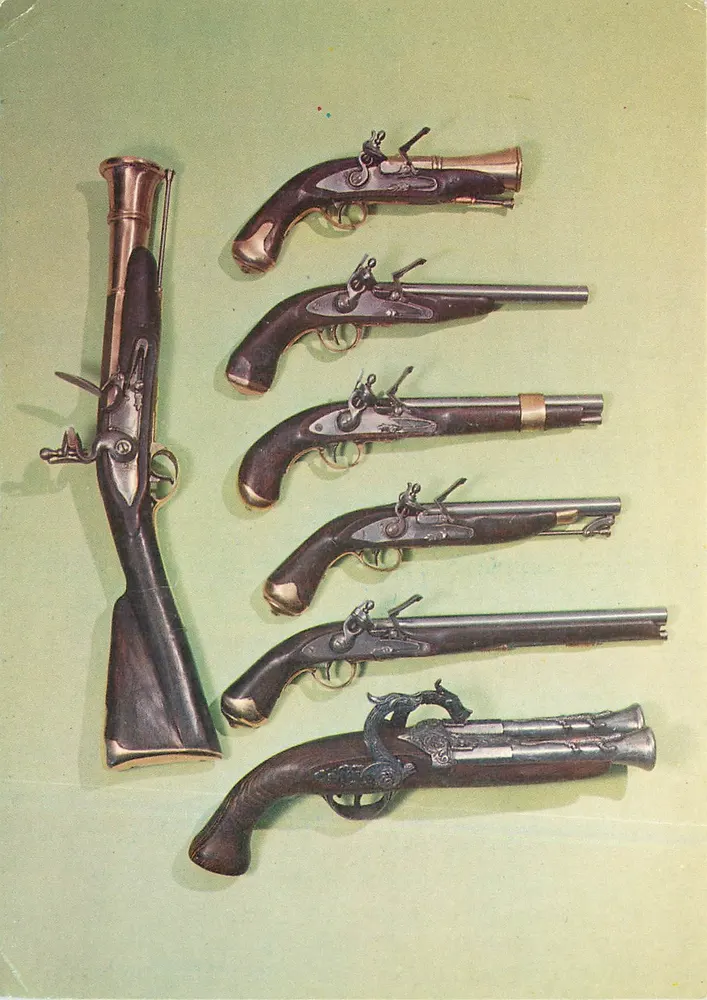 Sammlung von Schwarzpulverpistolen und Gewehr — MARVA Zollfreilager Genf, n° CH-1211 - Vorderseite