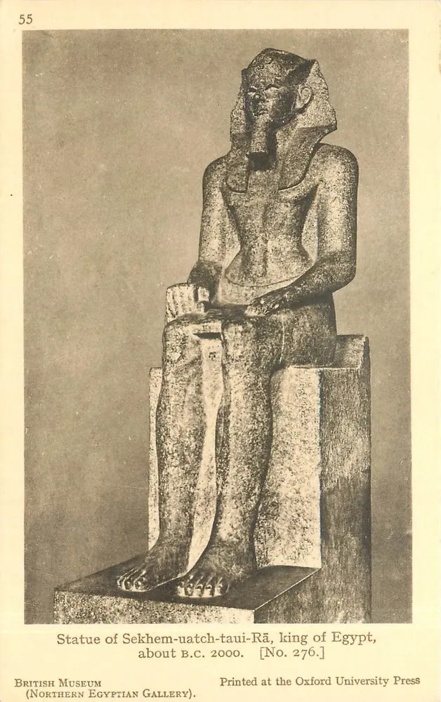 Statue von Sekhem-ouatch-taui-Râ — Ägypten, ca. 2760 v. Chr. — Oxford University Press, Nr. 276 - Vorderseite