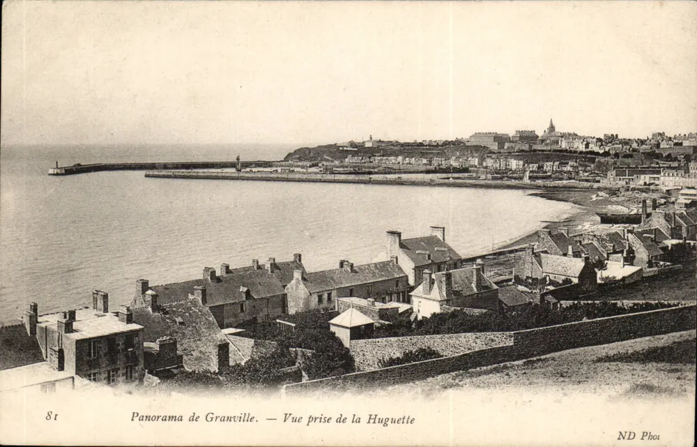Panorama von Granville — Ansicht von der Hugnette — ND Phot - Vorderseite