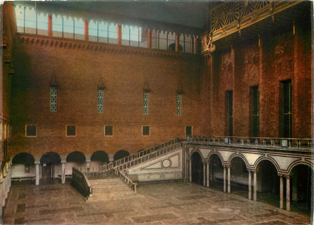 Stadshuset, Estocolmo — Blå Hallen — AB Grafisk Konst, Estocolmo, n° 210 - Anverso