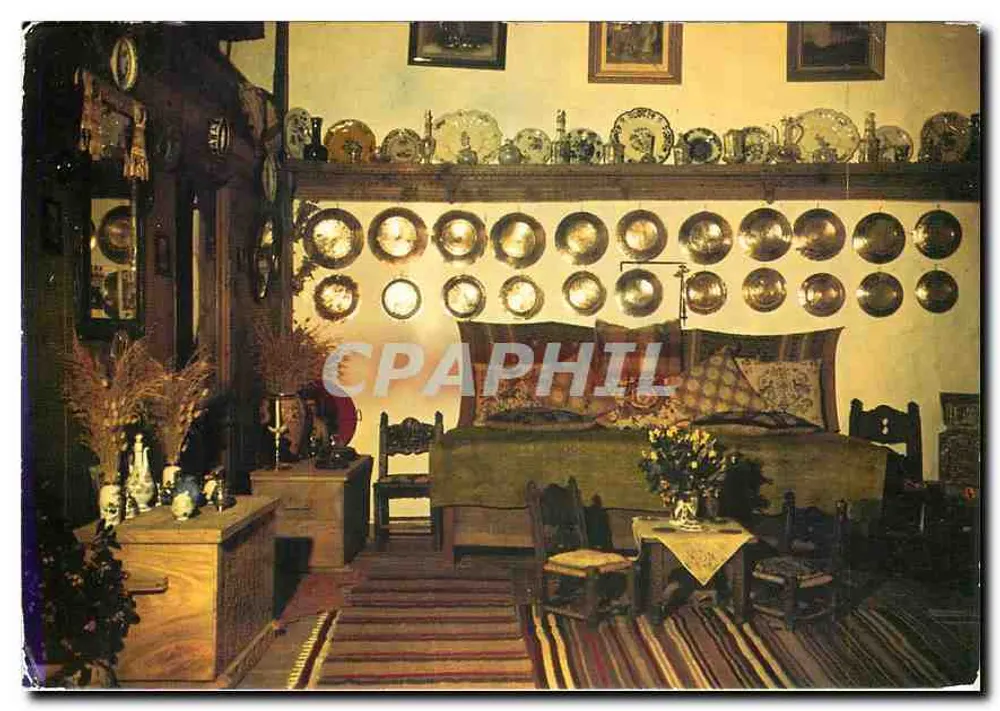 एक पारंपरिक घर के अंदर - एपिर, ग्रीस - ग्रीस में मुद्रित - आगे