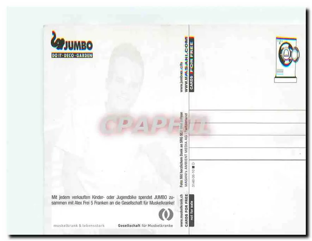 Criança fã de futebol e apresentador — JUMBO DO IT · DECO · GARDEN — Série 31440-DS-10 - Verso