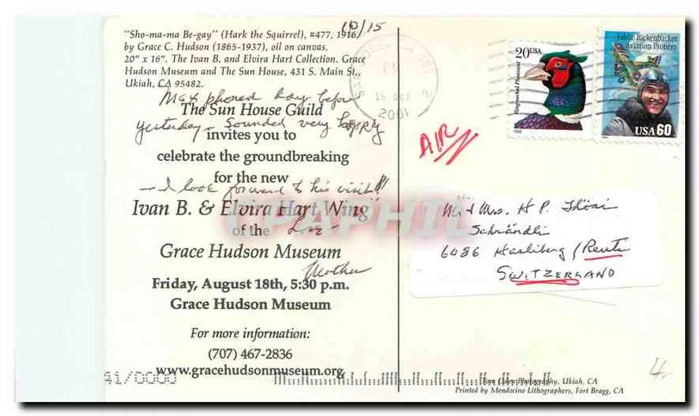 Kind und Hund — 'Sho-ma Be-gay' (Hark the Squirrel) — Grace Hudson Museum, Ukiah, CA - Rückseite
