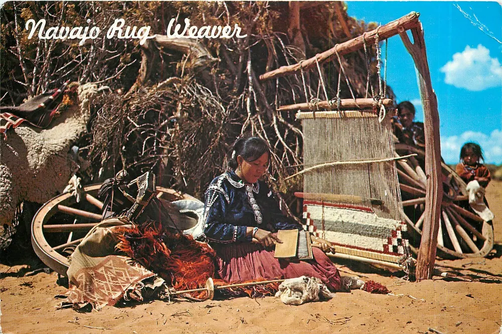 Navajo Rug Weaver — Navajo Reservation — Smith-Southwestern, Inc. n° 985 - Frente