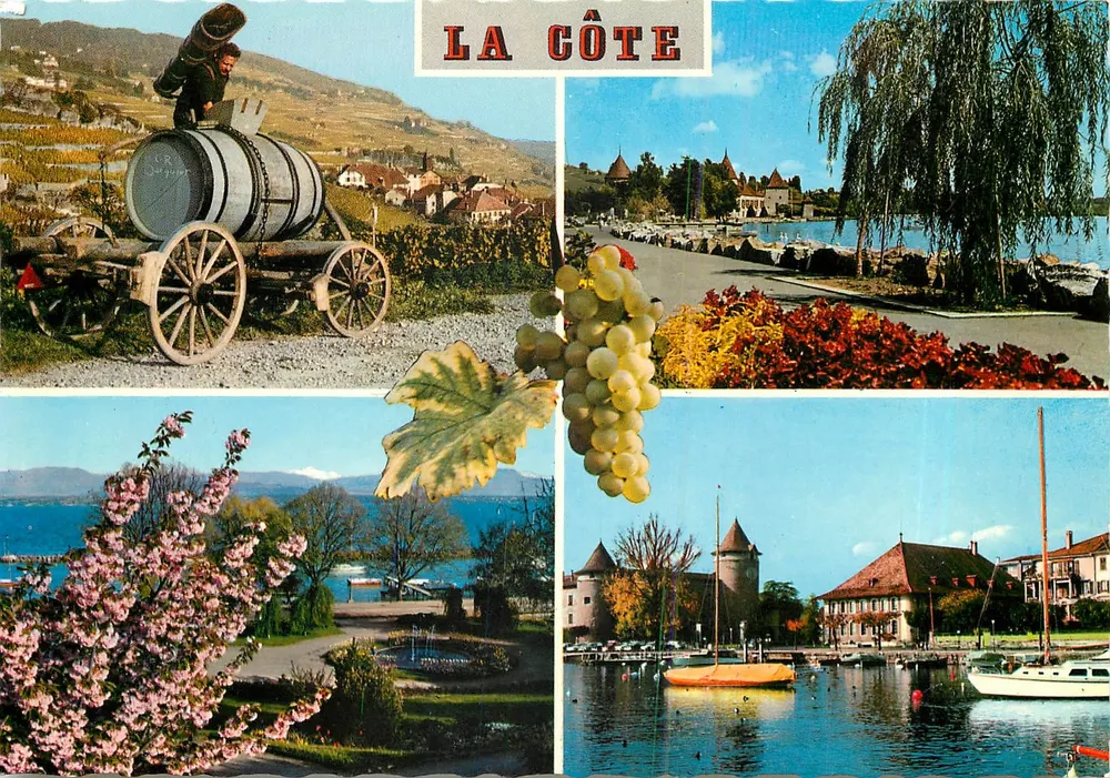 La Côte — vista panorâmica — BOVEY & Cie, Editor Genebra, n° 2921 - Frente