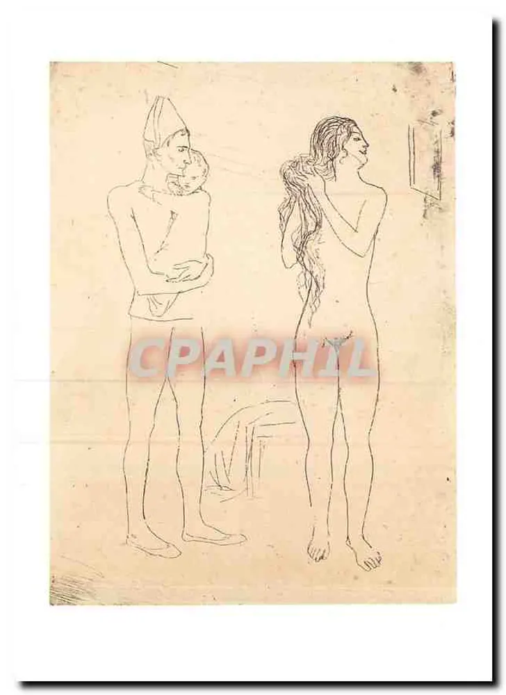 La Toilette de la Mère — gravure en eau-forte — Palais Kinských, Prague - Recto