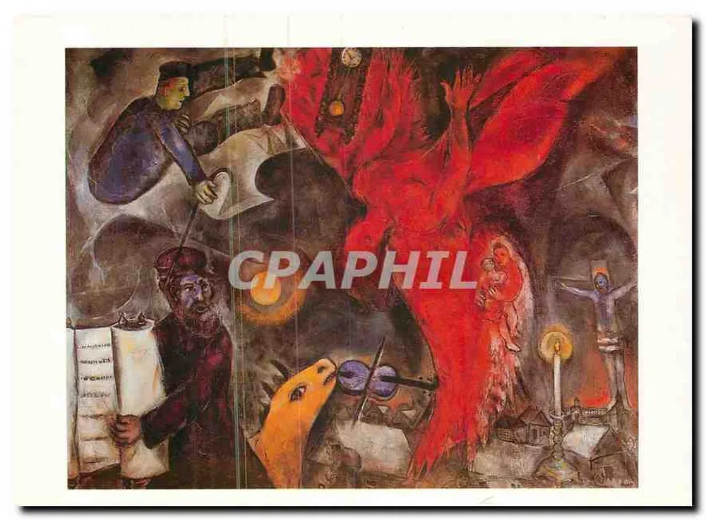 A queda do anjo — pintura de Marc Chagall — edição Euredition, Den Haag - Frente