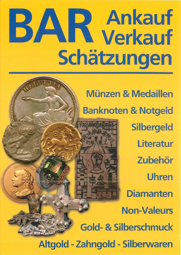 Münzen & Medaillen - Erwin Dietrich AG - Zürich - Vorderseite