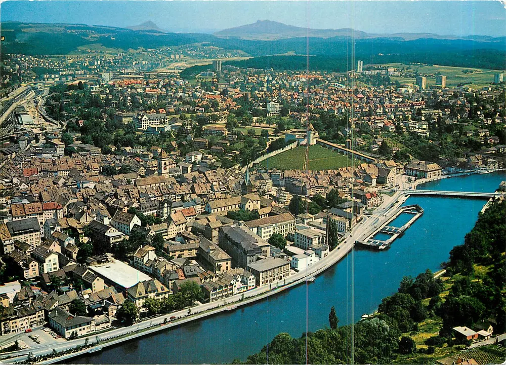 SCHAFFHAUSEN — widok z lotu ptaka — foto GROSS, St Gallen - Awers