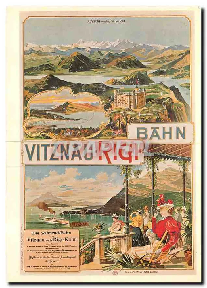 Ansicht vom Gipfel des Rigi — Vitznau-Rigi-Bahn — Biregg Verlag AG - Vorderseite