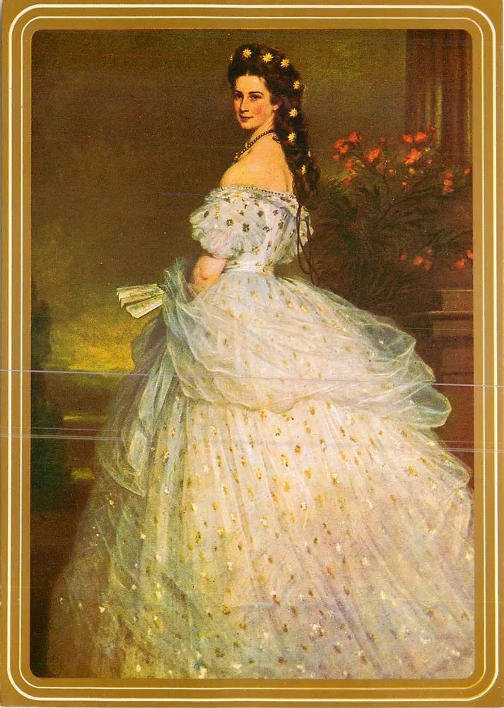 ईम्परेट्रेस एलिसबेथ — 1865 — फ. एक्स. विंटरहैल्टर के चित्रण — प्रकाशक रॉ-कलर - आगे