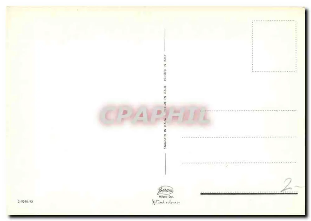 Deux roses — carte postale italienne — éditeur Garany, Milan - Verso
