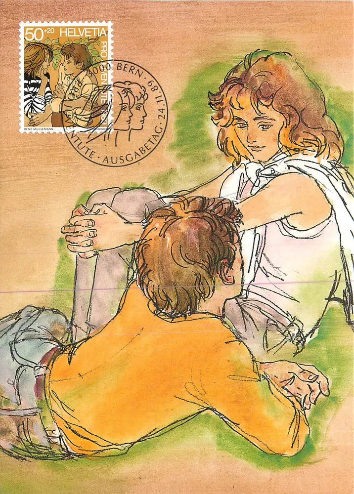 Juventude — Pro Juventute — René Mühlemann - Frente
