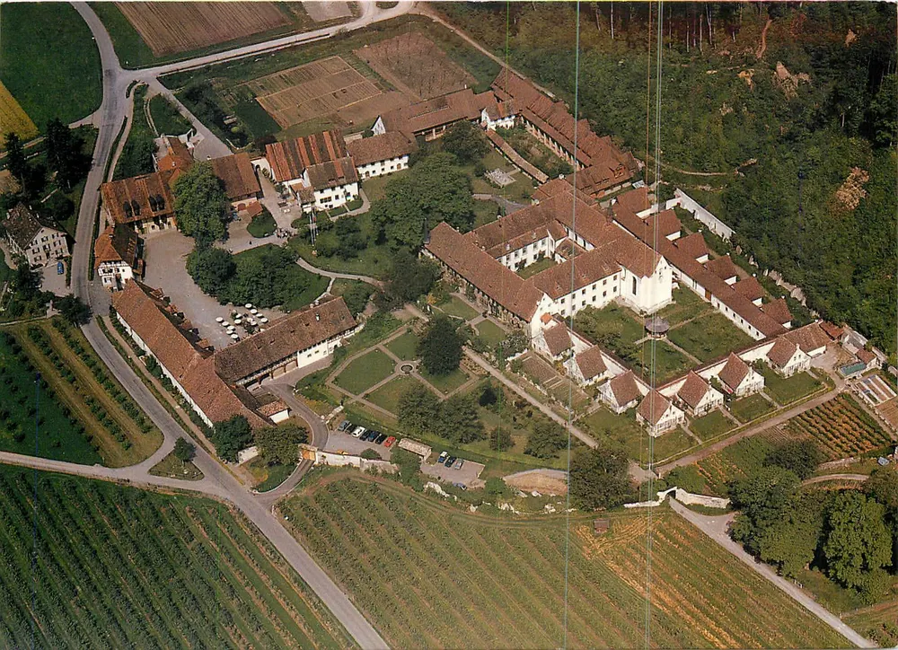 Kartause Ittingen — aerial view — publisher J.P. Bauchard - Front