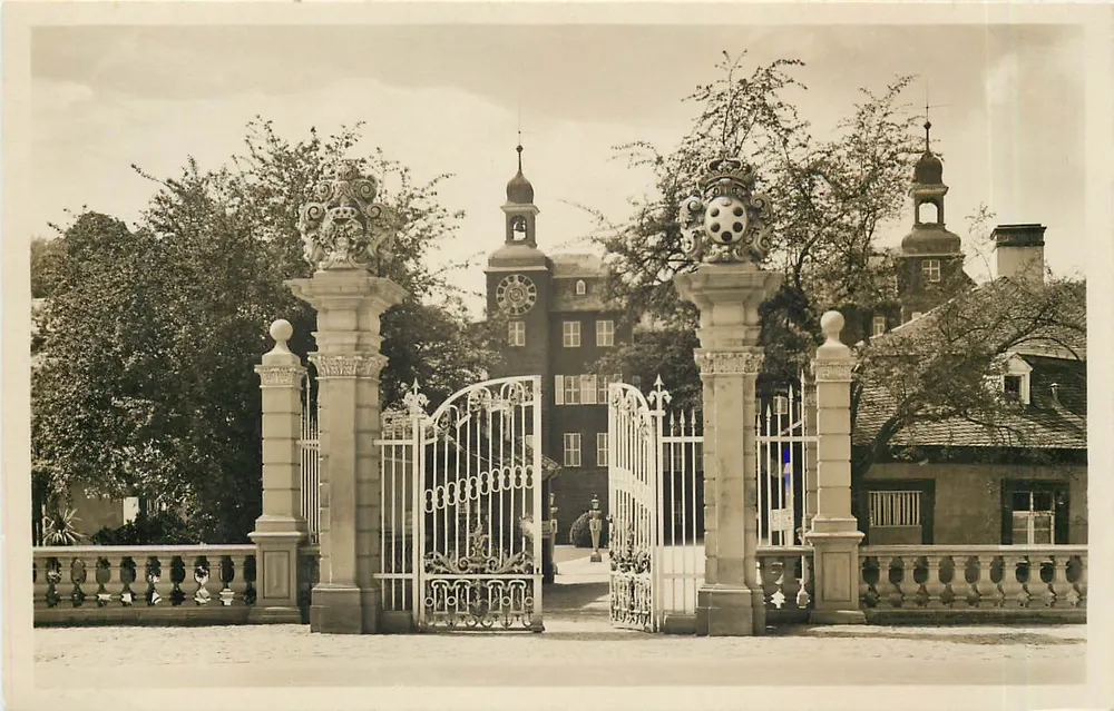 Schwetzingen — Eingang zum Schloss — Photohaus Ismael, Schwetzingen, n° 6830 - Vorderseite