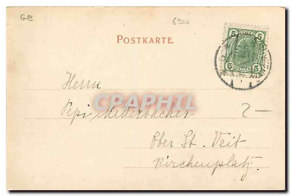 Heidelberg - Duży cypel — Dr. Trenkler Co. Leipzig, n° 9506 - Rewers