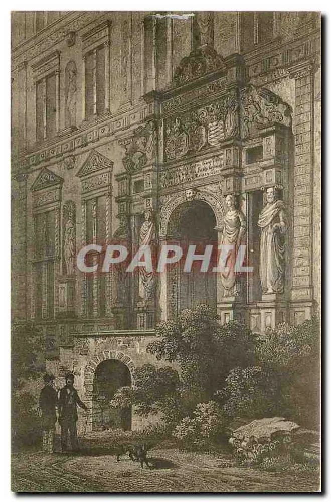 Portal des Otto Heinrichsbau — Heidelberg — Verlag L. Knoblauch, Heidelberg - Vorderseite