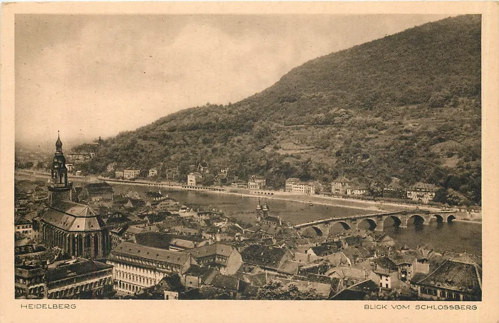 Heidelberg — widok z Schlossberg — n°4 - Awers