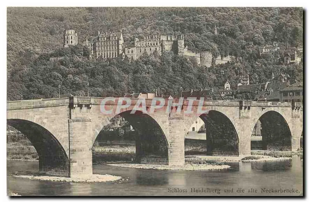 Schloss Heidelberg und die alte Neckarbrücke — Verlag von Edm. von Kühn, Heidelberg, 1906, n° 3247 - Recto