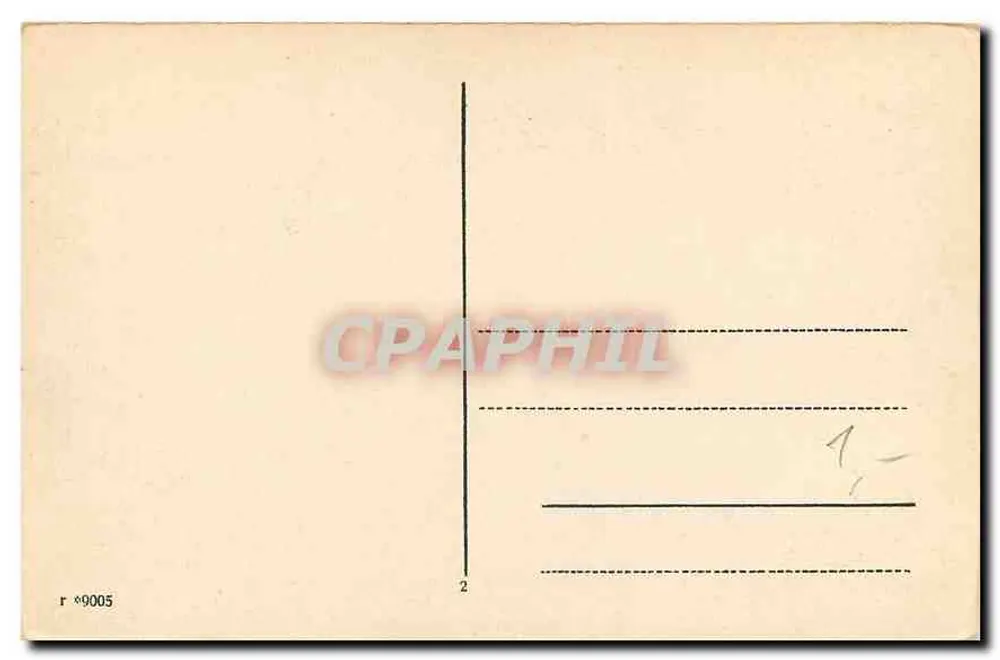Heidelberg — Vue du château depuis la Hirschgasse — éditeur non identifié, n° de série r 9005 - Verso