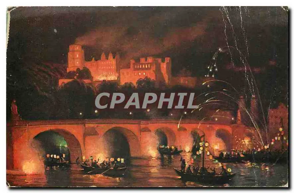 Heidelberg — Illuminated Castle — Verlag Karl Kühnauer, Heidelberg, No. 2965 - Front