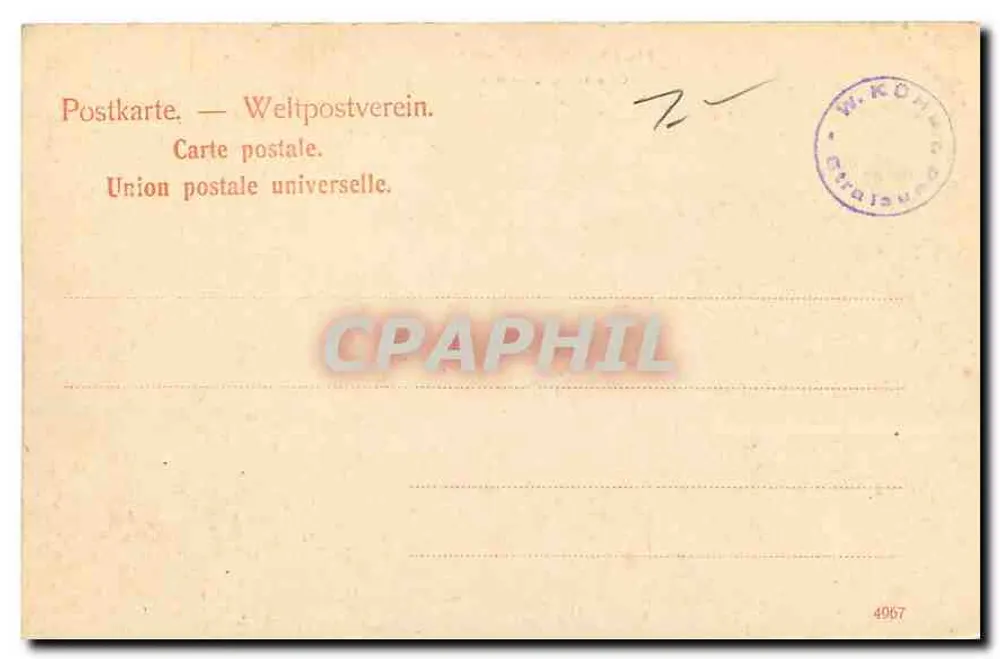 Heidelberger Schloss — Otto Heinrichs-Bau — Dr. Treukler Co., Leipzig, n° 23199 - Verso