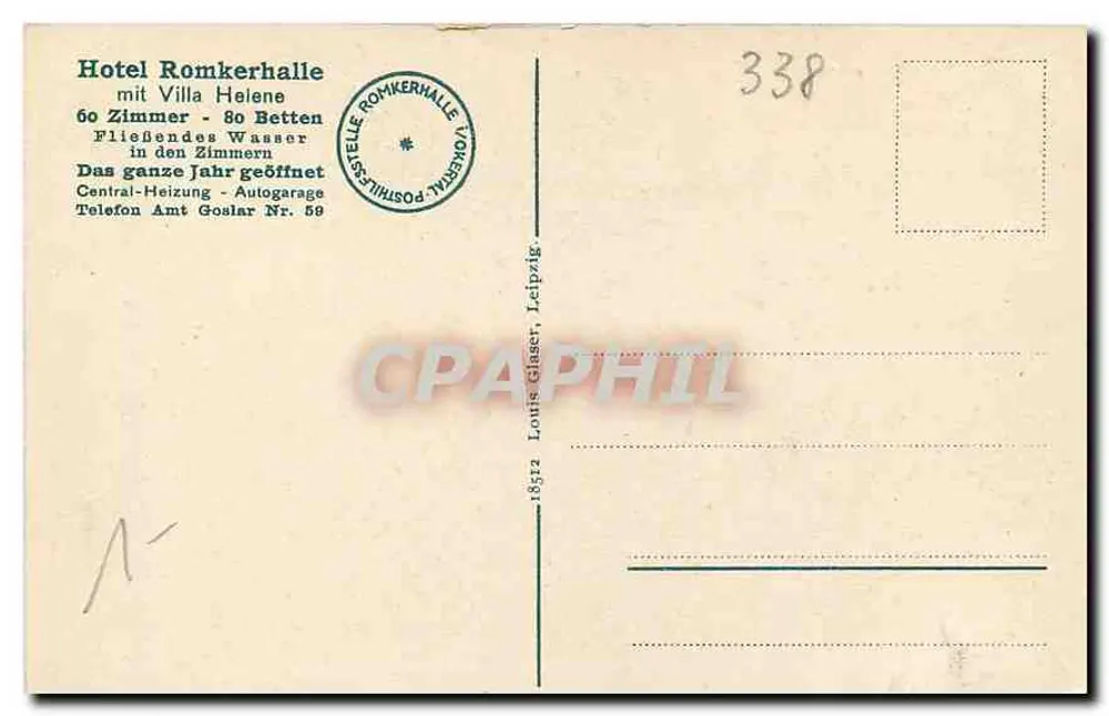 Romker Wasserfall — OKERTAL en el Harz — Hotel Romkerhalle, Romkerhalle - Reverso